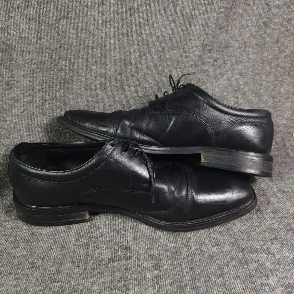 Men’s Florsheim Oxford Dress Shoes Black Leather Lace Up Size 13 D 11031-01